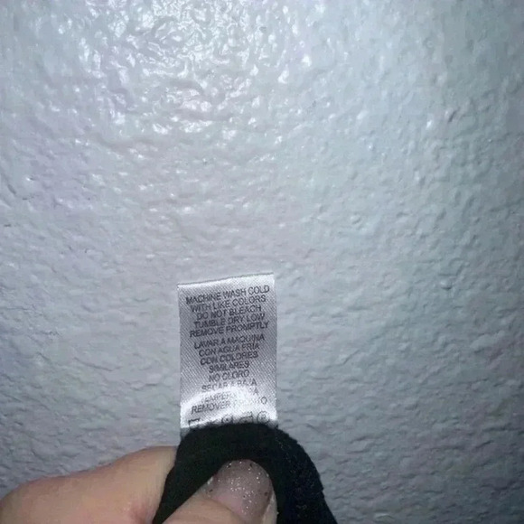 Rainbow sleeve black form fitting small woman’s dress by Heart & Hips - Picture 5 of 7